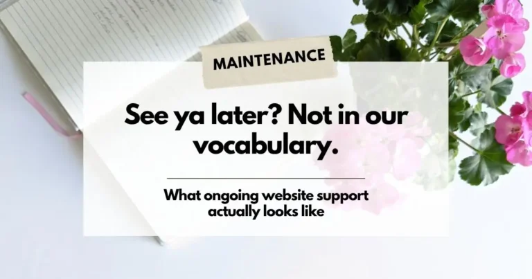 What ongoing website support actually looks like